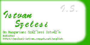 istvan szelesi business card